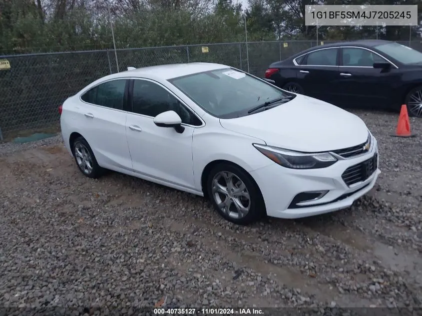 2018 Chevrolet Cruze Premier Auto VIN: 1G1BF5SM4J7205245 Lot: 40735127