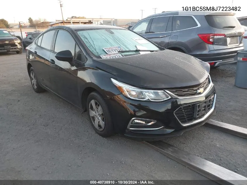 2018 Chevrolet Cruze Ls Auto VIN: 1G1BC5SM8J7223482 Lot: 40738910