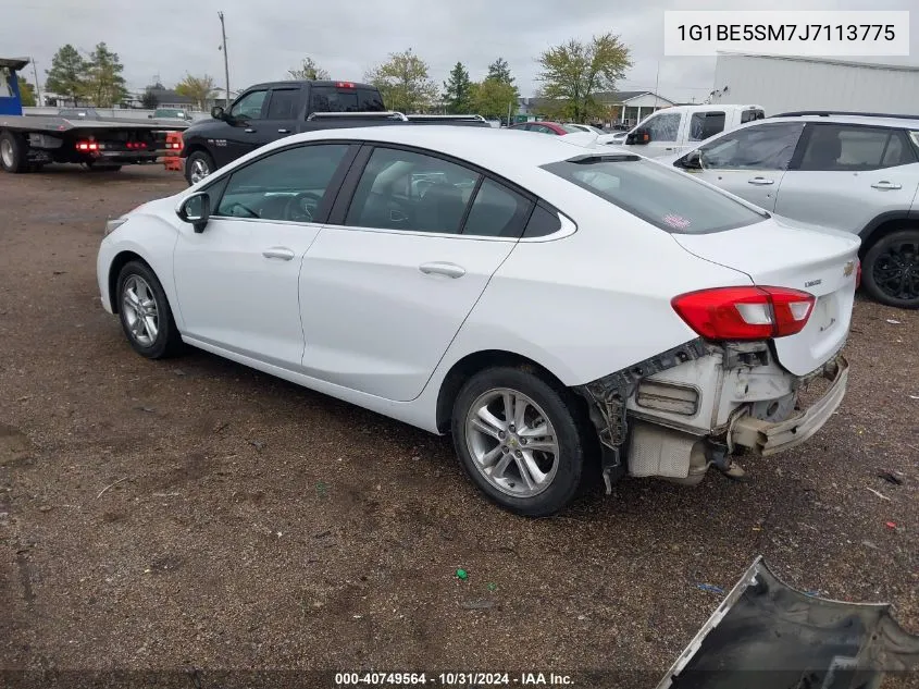 2018 Chevrolet Cruze Lt Auto VIN: 1G1BE5SM7J7113775 Lot: 40749564