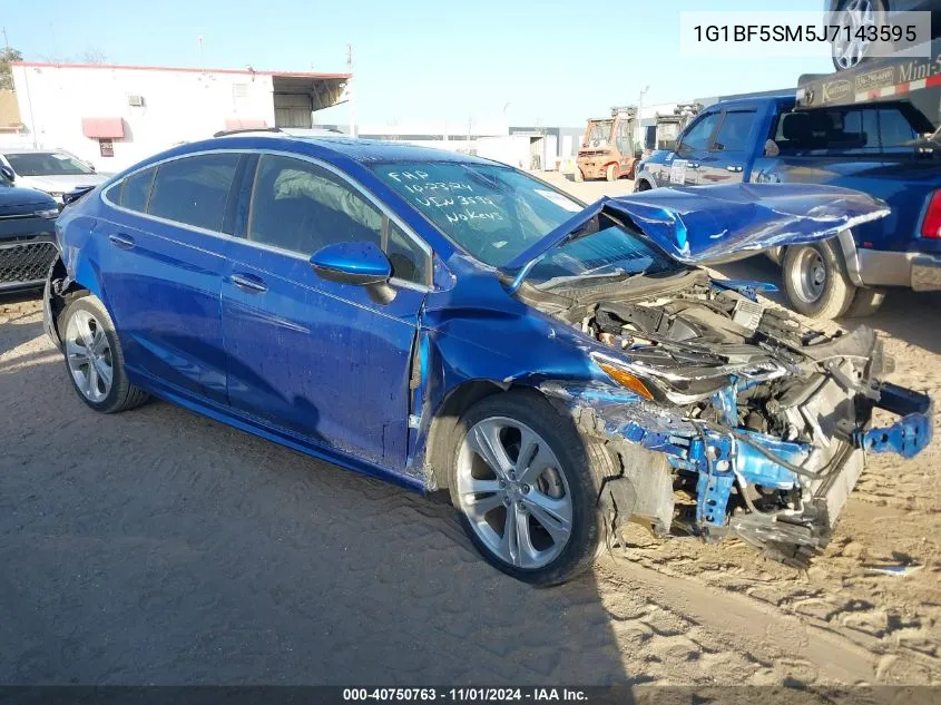 2018 Chevrolet Cruze Premier Auto VIN: 1G1BF5SM5J7143595 Lot: 40750763