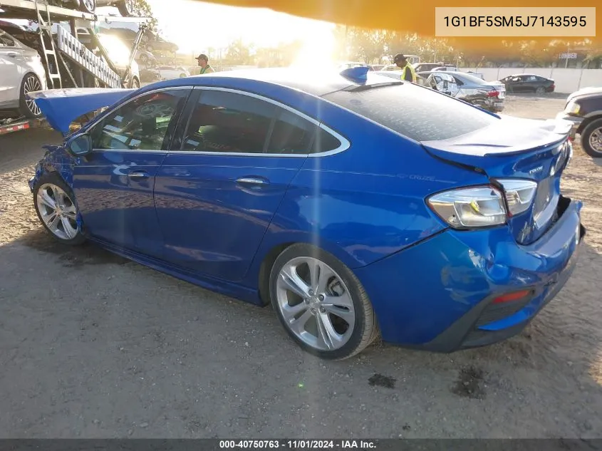 2018 Chevrolet Cruze Premier Auto VIN: 1G1BF5SM5J7143595 Lot: 40750763