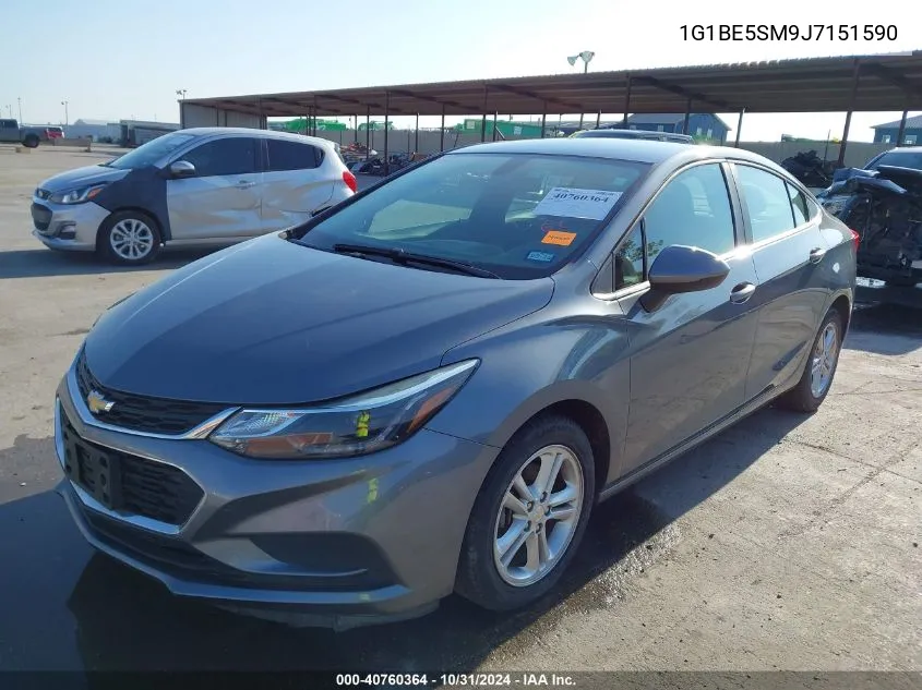 2018 Chevrolet Cruze Lt Auto VIN: 1G1BE5SM9J7151590 Lot: 40760364