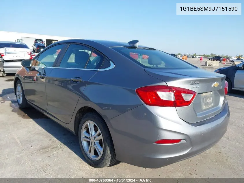 2018 Chevrolet Cruze Lt Auto VIN: 1G1BE5SM9J7151590 Lot: 40760364