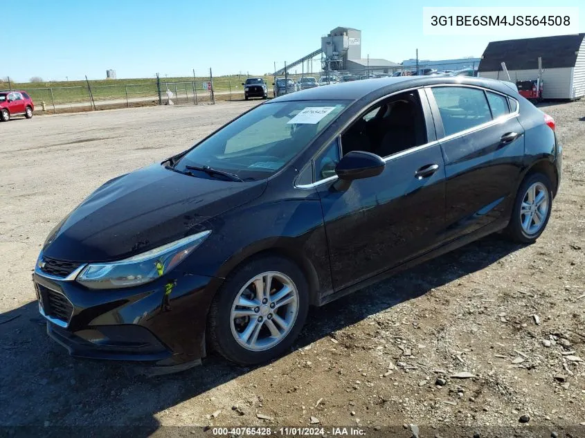 2018 Chevrolet Cruze Lt Auto VIN: 3G1BE6SM4JS564508 Lot: 40765428