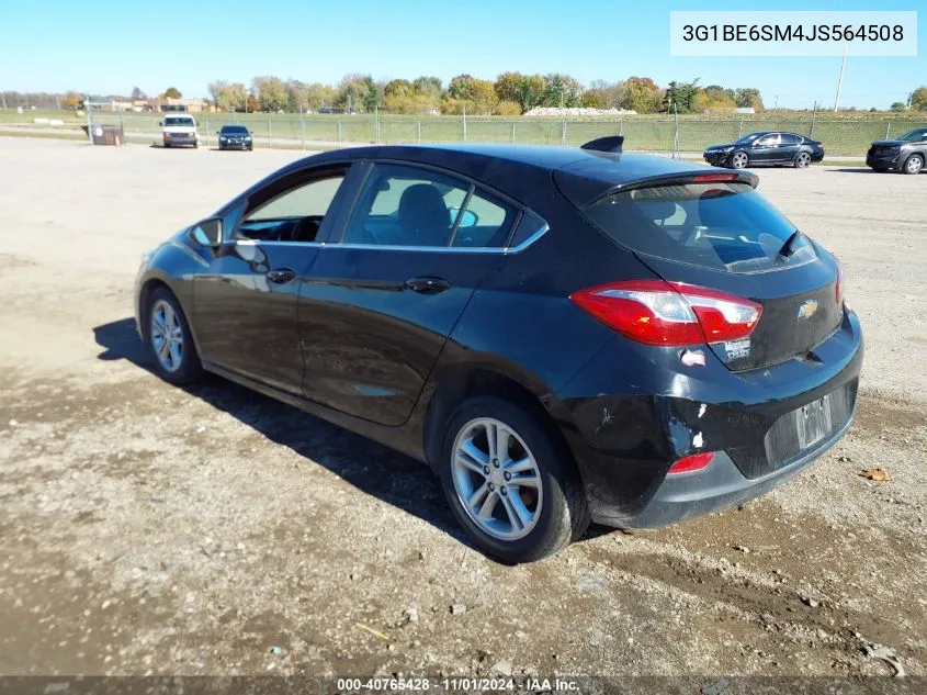 2018 Chevrolet Cruze Lt Auto VIN: 3G1BE6SM4JS564508 Lot: 40765428