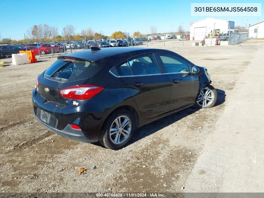 2018 Chevrolet Cruze Lt Auto VIN: 3G1BE6SM4JS564508 Lot: 40765428