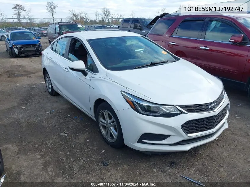 2018 Chevrolet Cruze Lt Auto VIN: 1G1BE5SM1J7192747 Lot: 40771657