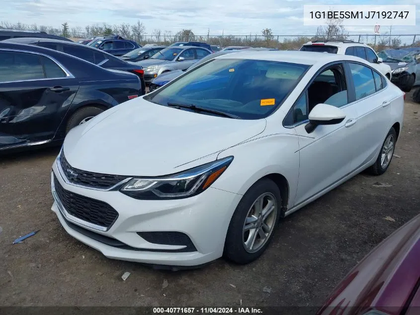 2018 Chevrolet Cruze Lt Auto VIN: 1G1BE5SM1J7192747 Lot: 40771657