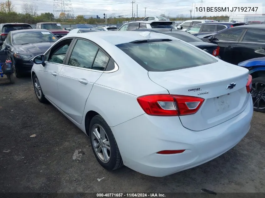 2018 Chevrolet Cruze Lt Auto VIN: 1G1BE5SM1J7192747 Lot: 40771657