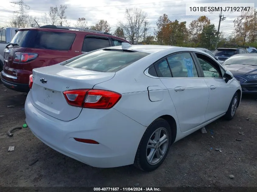 2018 Chevrolet Cruze Lt Auto VIN: 1G1BE5SM1J7192747 Lot: 40771657