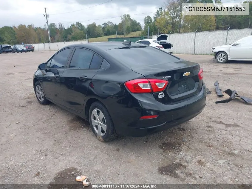 1G1BC5SM6J7151553 2018 Chevrolet Cruze Ls Auto