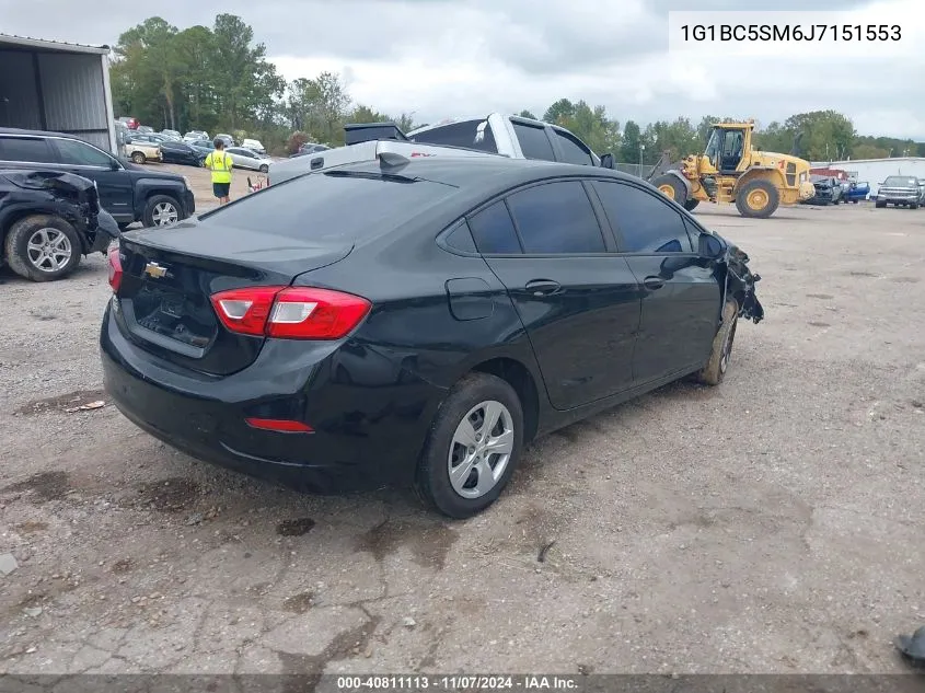 1G1BC5SM6J7151553 2018 Chevrolet Cruze Ls Auto