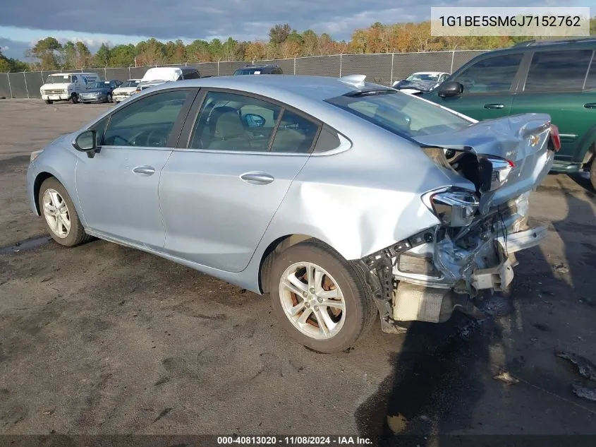 2018 Chevrolet Cruze Lt Auto VIN: 1G1BE5SM6J7152762 Lot: 40813020