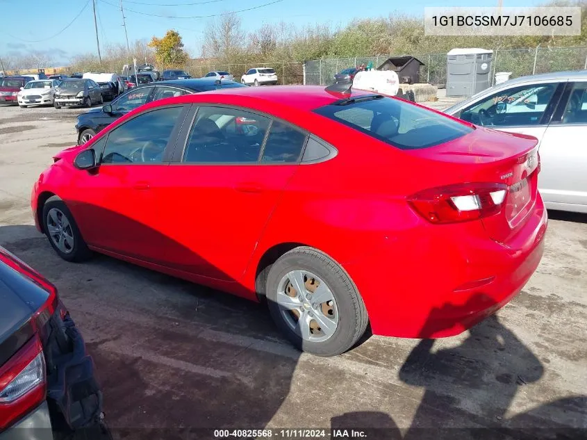 2018 Chevrolet Cruze Ls Auto VIN: 1G1BC5SM7J7106685 Lot: 40825568