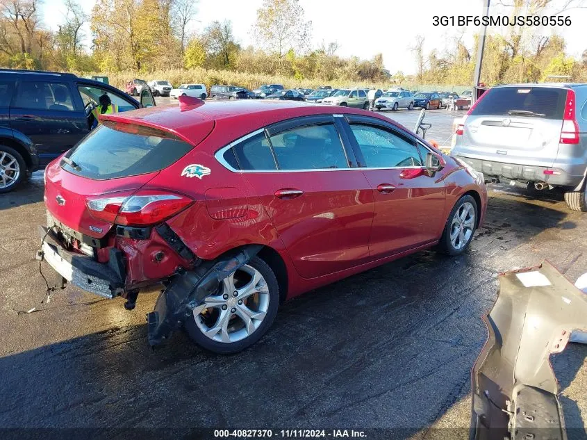 2018 Chevrolet Cruze Premier VIN: 3G1BF6SM0JS580556 Lot: 40827370