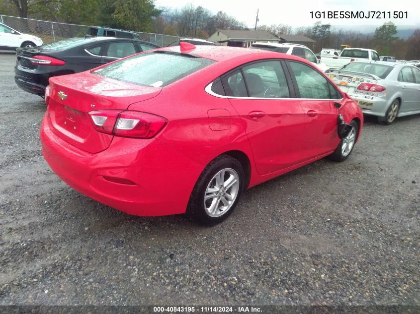 2018 Chevrolet Cruze Lt Auto VIN: 1G1BE5SM0J7211501 Lot: 40843195