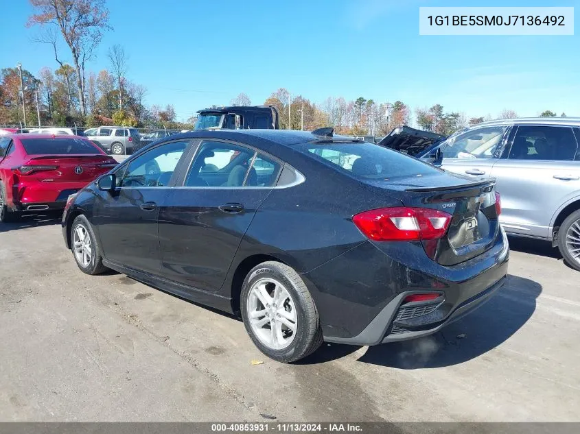 1G1BE5SM0J7136492 2018 Chevrolet Cruze Lt Auto