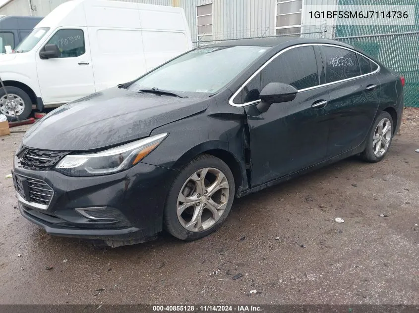 2018 Chevrolet Cruze Premier Auto VIN: 1G1BF5SM6J7114736 Lot: 40855128