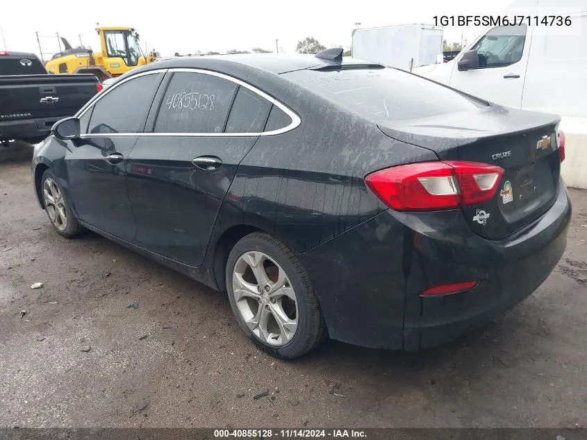 2018 Chevrolet Cruze Premier Auto VIN: 1G1BF5SM6J7114736 Lot: 40855128