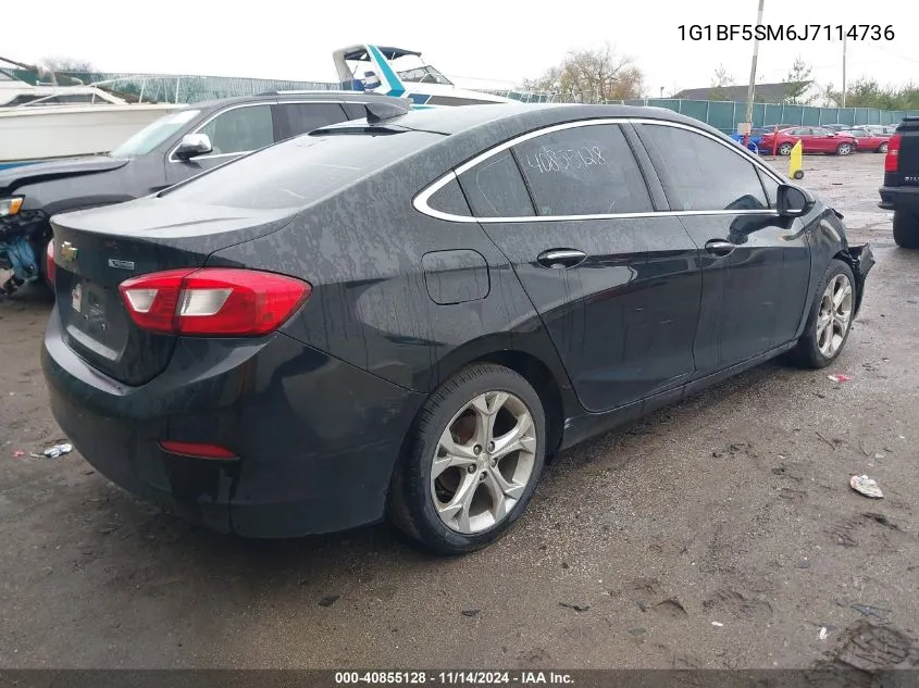 2018 Chevrolet Cruze Premier Auto VIN: 1G1BF5SM6J7114736 Lot: 40855128