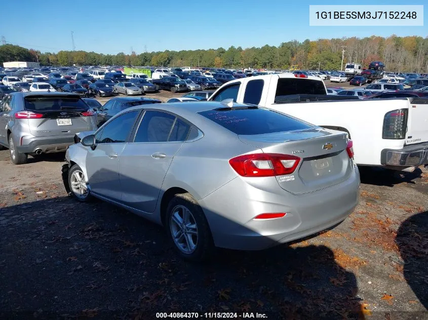 2018 Chevrolet Cruze Lt Auto VIN: 1G1BE5SM3J7152248 Lot: 40864370