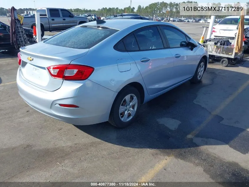 2018 Chevrolet Cruze Ls Auto VIN: 1G1BC5SMXJ7117289 Lot: 40877380