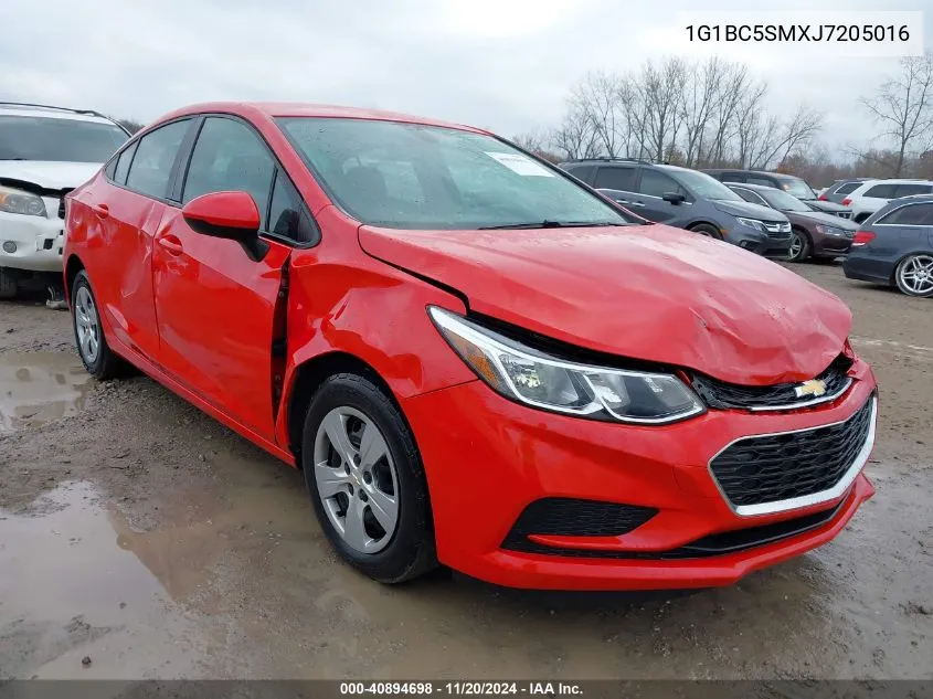 2018 Chevrolet Cruze Ls Auto VIN: 1G1BC5SMXJ7205016 Lot: 40894698