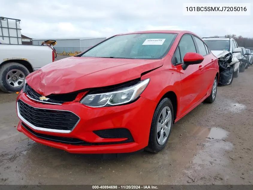 2018 Chevrolet Cruze Ls Auto VIN: 1G1BC5SMXJ7205016 Lot: 40894698