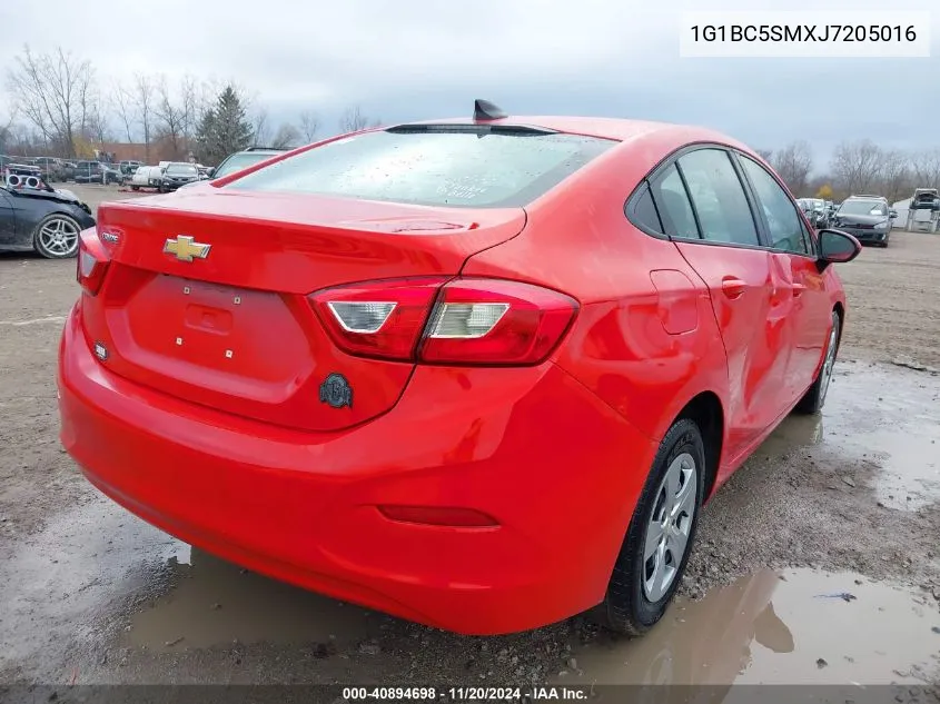 2018 Chevrolet Cruze Ls Auto VIN: 1G1BC5SMXJ7205016 Lot: 40894698