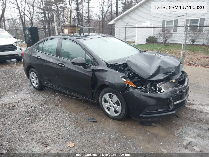 2018 Chevrolet Cruze Ls Auto VIN: 1G1BC5SM1J7200030 Lot: 40895498