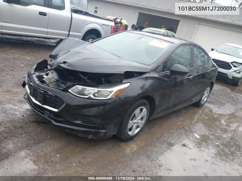 2018 Chevrolet Cruze Ls Auto VIN: 1G1BC5SM1J7200030 Lot: 40895498