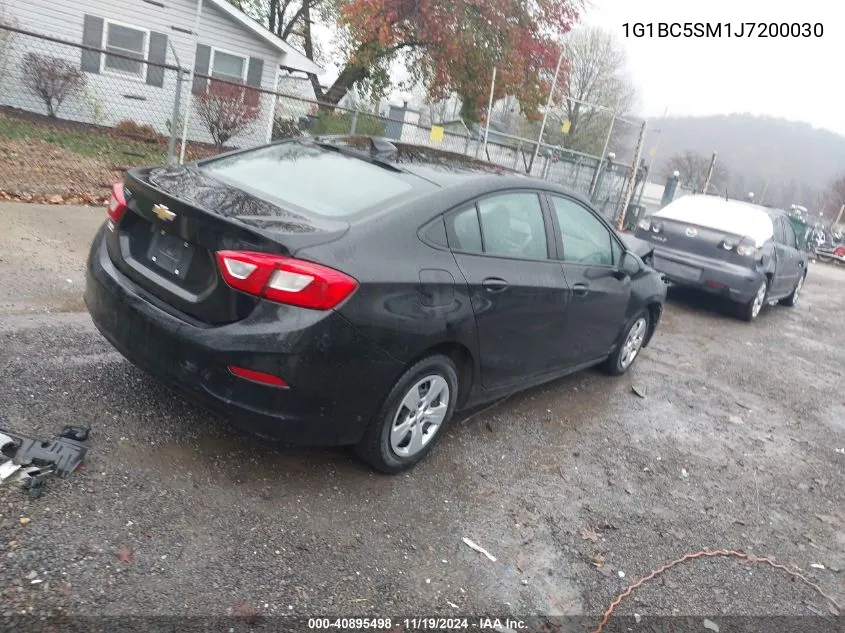 2018 Chevrolet Cruze Ls Auto VIN: 1G1BC5SM1J7200030 Lot: 40895498