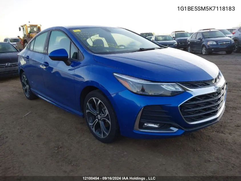 2019 Chevrolet Cruze Lt VIN: 1G1BE5SM5K7118183 Lot: 12100454