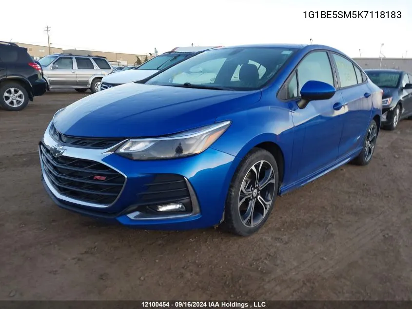 1G1BE5SM5K7118183 2019 Chevrolet Cruze Lt