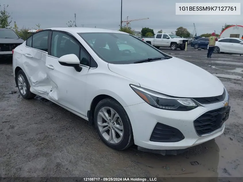 2019 Chevrolet Cruze Lt VIN: 1G1BE5SM9K7127761 Lot: 12108717