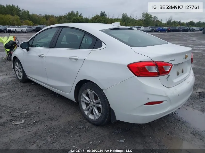 2019 Chevrolet Cruze Lt VIN: 1G1BE5SM9K7127761 Lot: 12108717