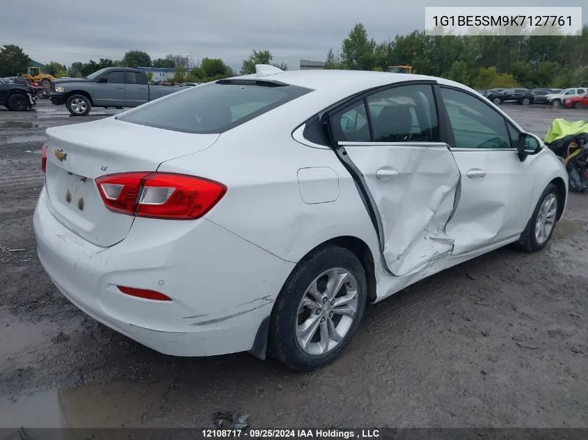 2019 Chevrolet Cruze Lt VIN: 1G1BE5SM9K7127761 Lot: 12108717