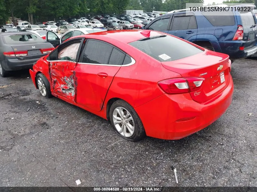 2019 Chevrolet Cruze Lt VIN: 1G1BE5SM9K7119322 Lot: 38764520