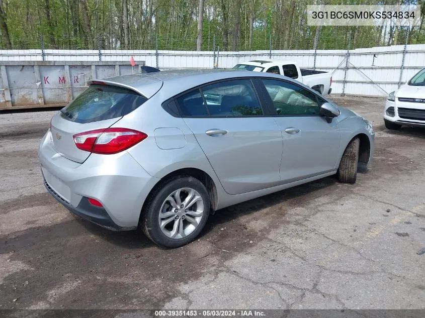 3G1BC6SM0KS534834 2019 Chevrolet Cruze Ls