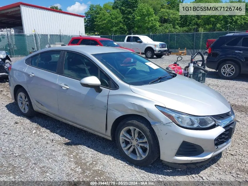 2019 Chevrolet Cruze Ls VIN: 1G1BC5SM0K7126746 Lot: 39445779