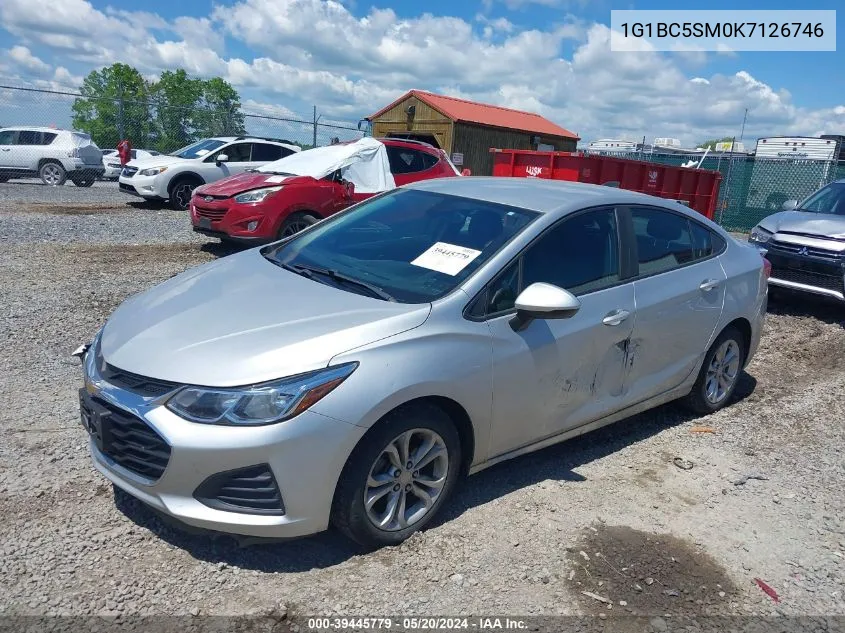 2019 Chevrolet Cruze Ls VIN: 1G1BC5SM0K7126746 Lot: 39445779