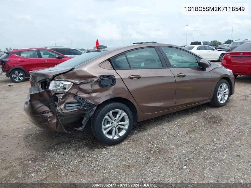 1G1BC5SM2K7118549 2019 Chevrolet Cruze Ls