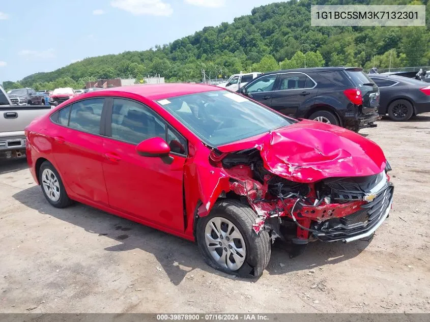 2019 Chevrolet Cruze Ls VIN: 1G1BC5SM3K7132301 Lot: 39878900