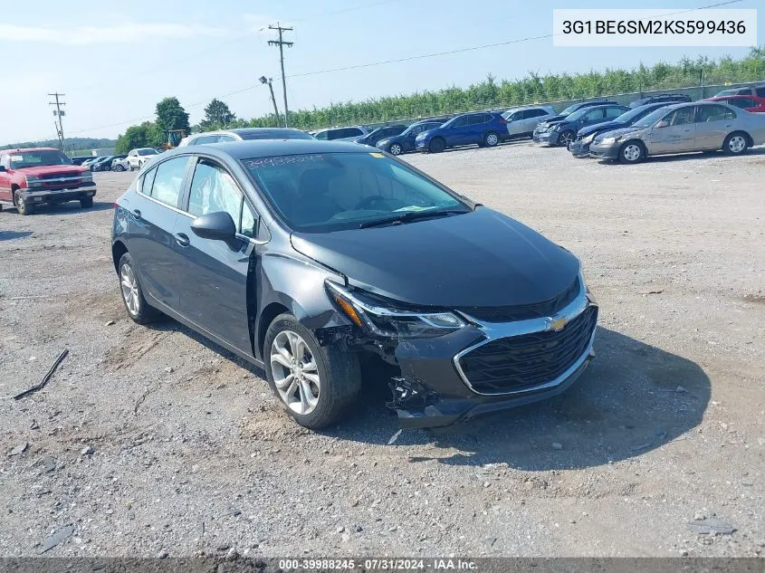 3G1BE6SM2KS599436 2019 Chevrolet Cruze Lt