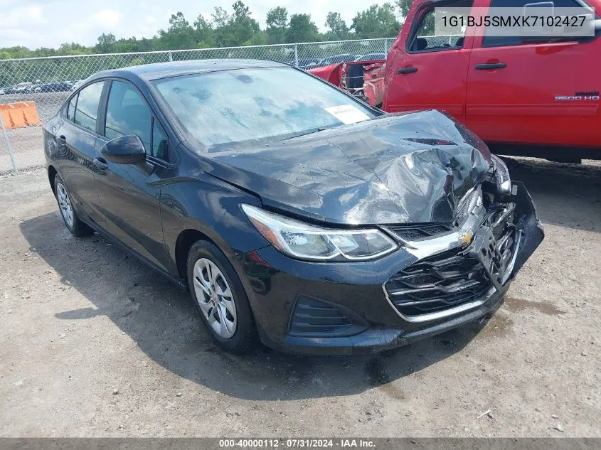 2019 Chevrolet Cruze Cvt (Fleet Orders Only) VIN: 1G1BJ5SMXK7102427 Lot: 40000112