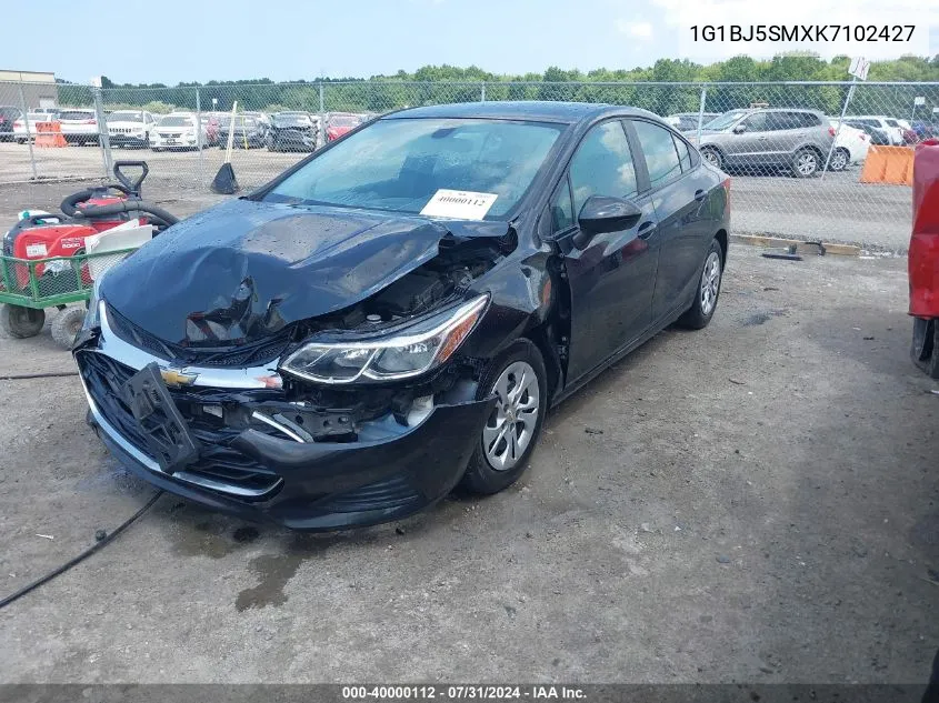 2019 Chevrolet Cruze Cvt (Fleet Orders Only) VIN: 1G1BJ5SMXK7102427 Lot: 40000112