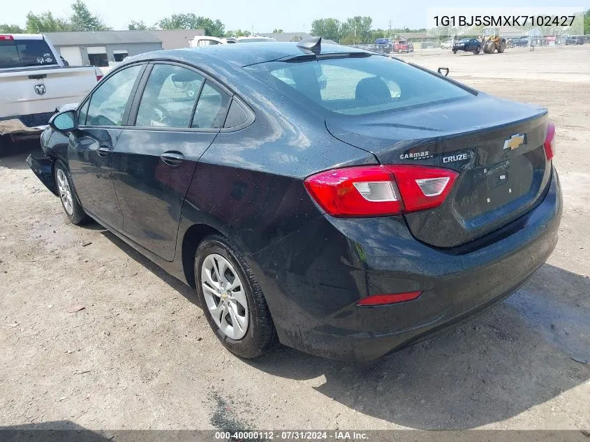 1G1BJ5SMXK7102427 2019 Chevrolet Cruze Cvt (Fleet Orders Only)