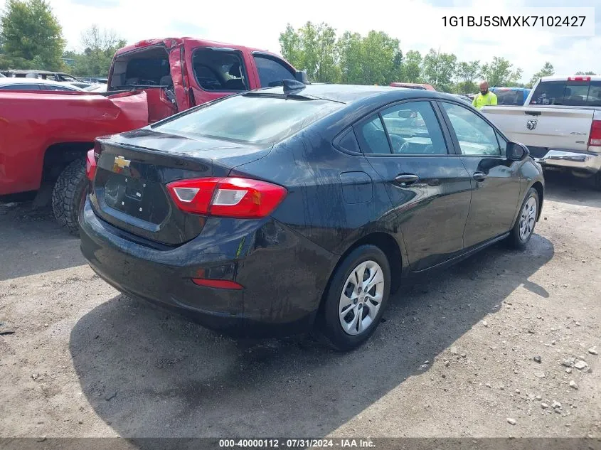 2019 Chevrolet Cruze Cvt (Fleet Orders Only) VIN: 1G1BJ5SMXK7102427 Lot: 40000112