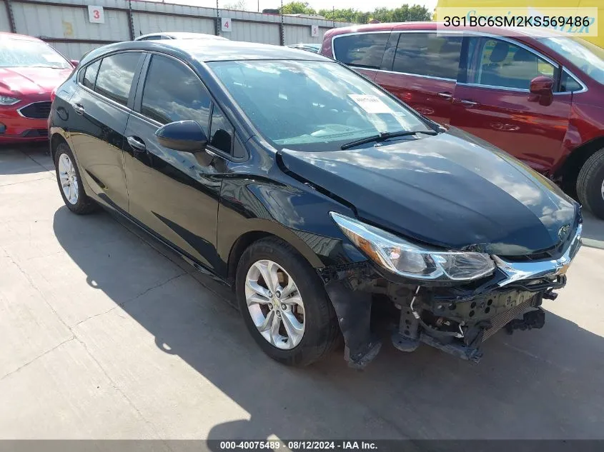 3G1BC6SM2KS569486 2019 Chevrolet Cruze Ls