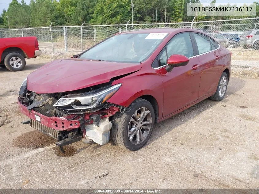 1G1BE5SM4K7116117 2019 Chevrolet Cruze Lt